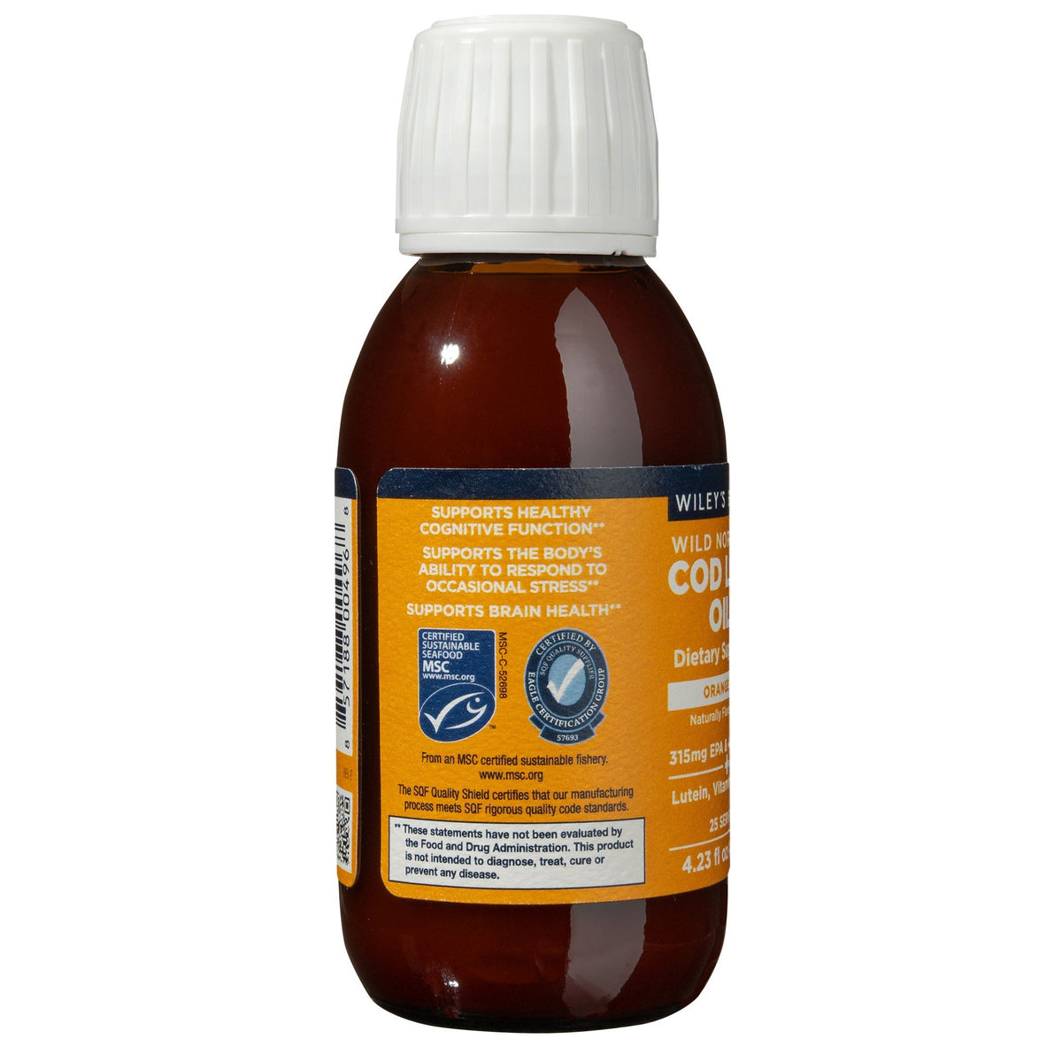 Wileys Finest Cod Liver Oil+ 25 Servings 4.23 oz Liquid