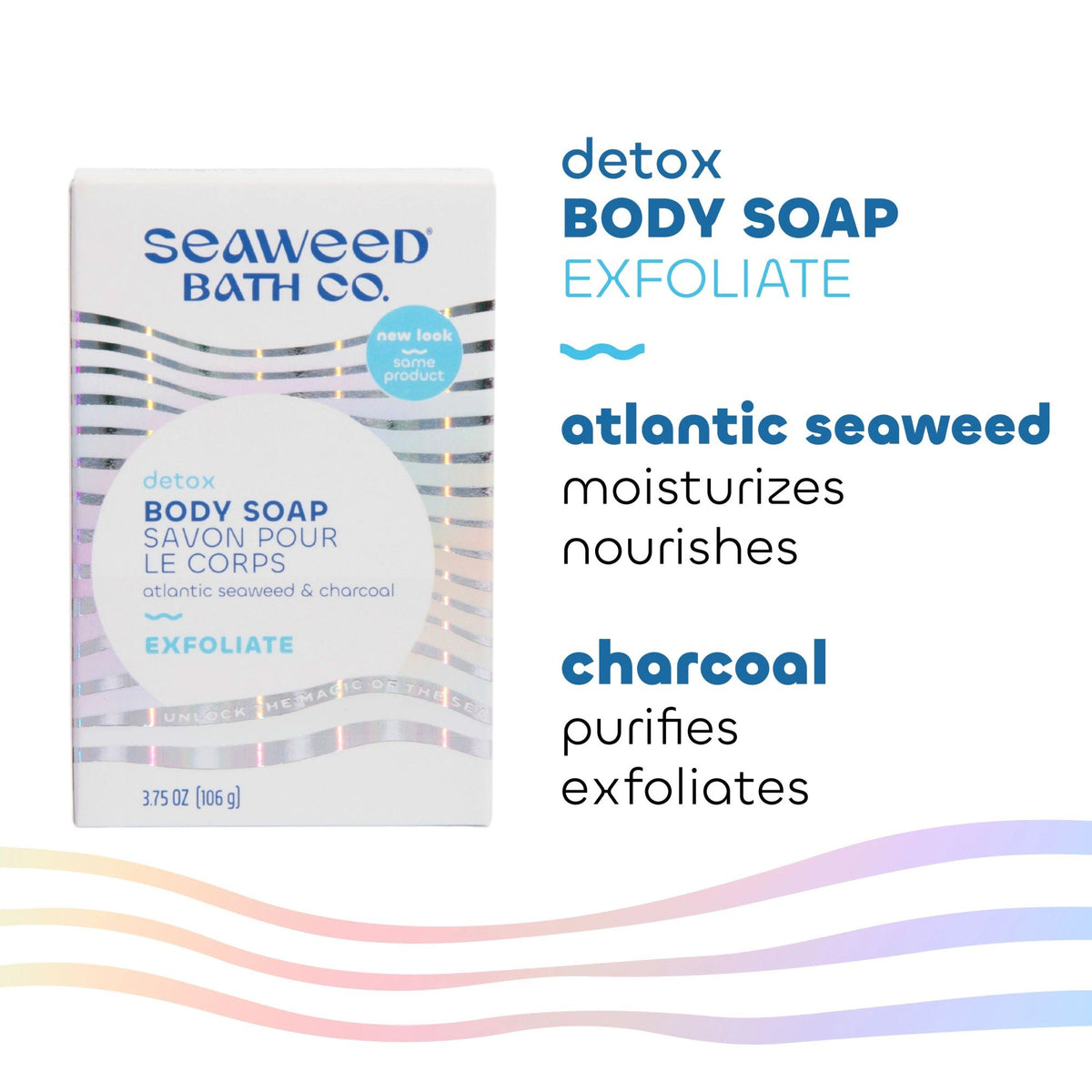 The Seaweed Bath Co. Detox Body Soap Exfoliate 3.75 Bar