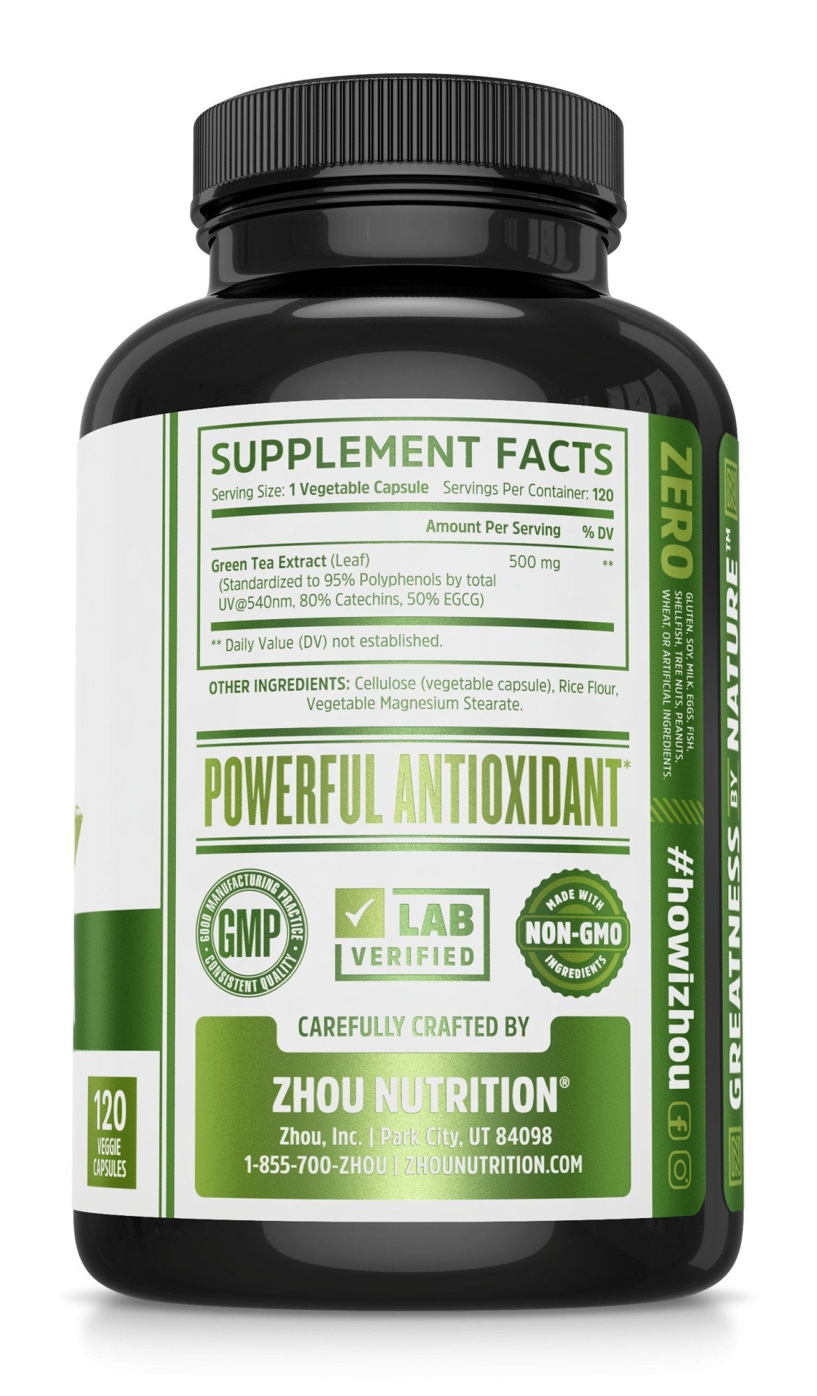 Zhou Nutrition Green Tea Extract 120 VegCap