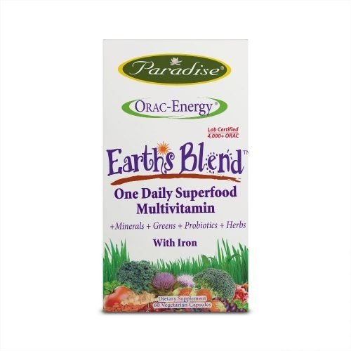 Paradise Herbs Earth's Blend Multi w/ Iron 60 VegCap