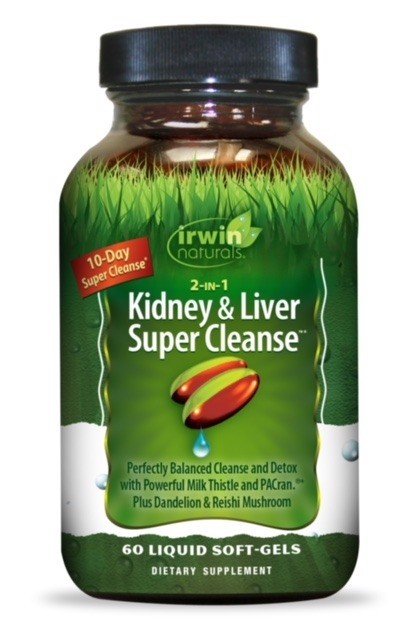 Irwin Naturals Kidney & Liver Super Cleanse 60 Liquid Softgel