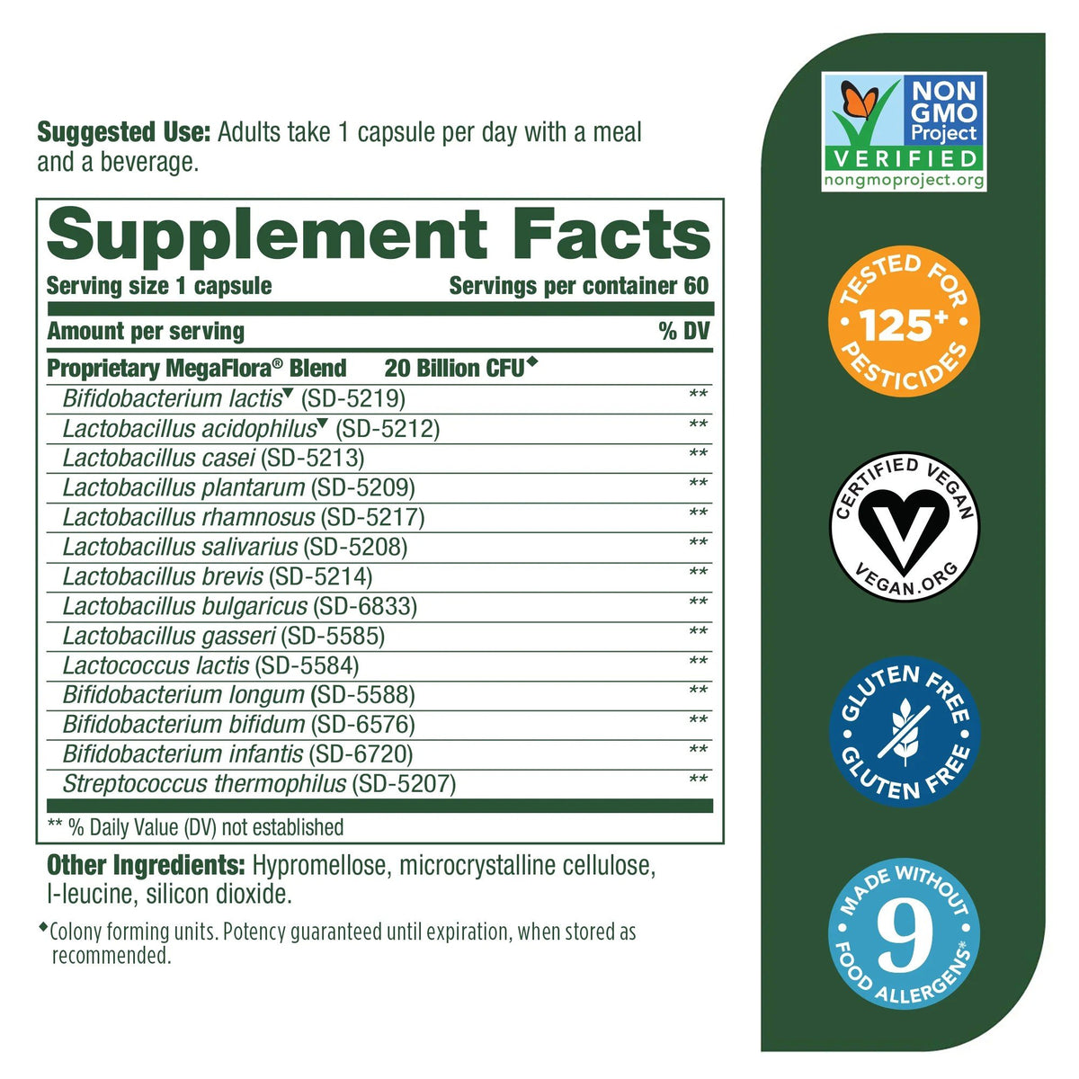 MegaFood MegaFlora 60 Capsule