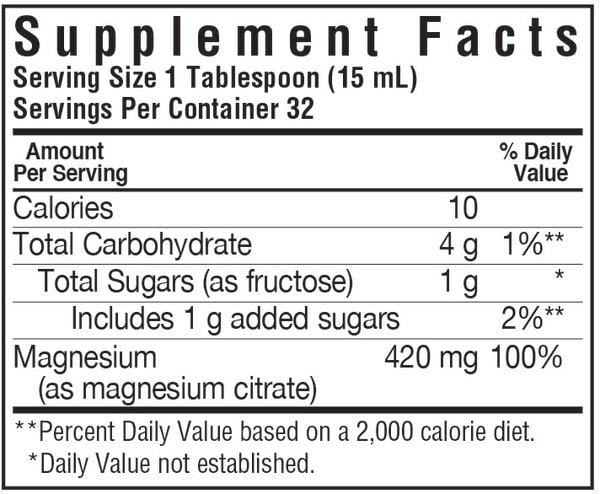 Bluebonnet Magnesium Citrate 16 fl oz Liquid