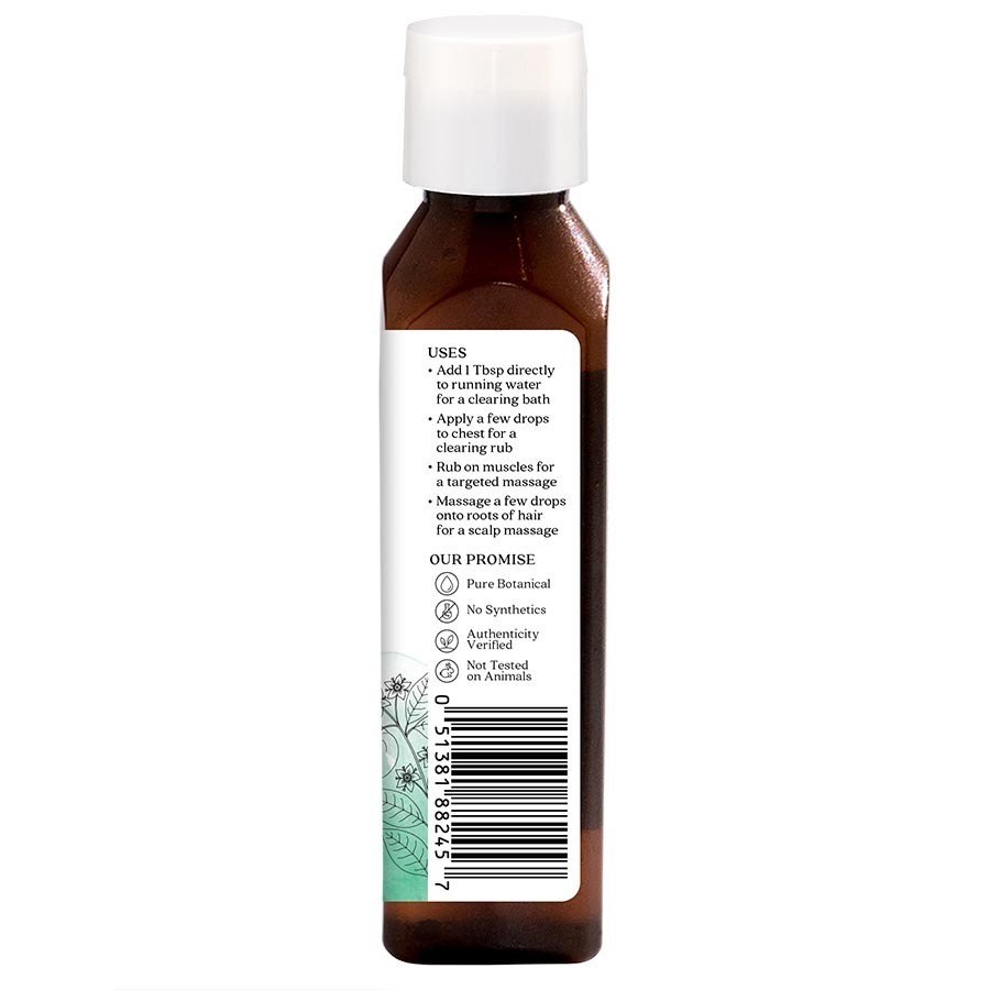 Aura Cacia Aromatherapy Body Oil Clearing Eucalyptus 4 fl oz Liquid