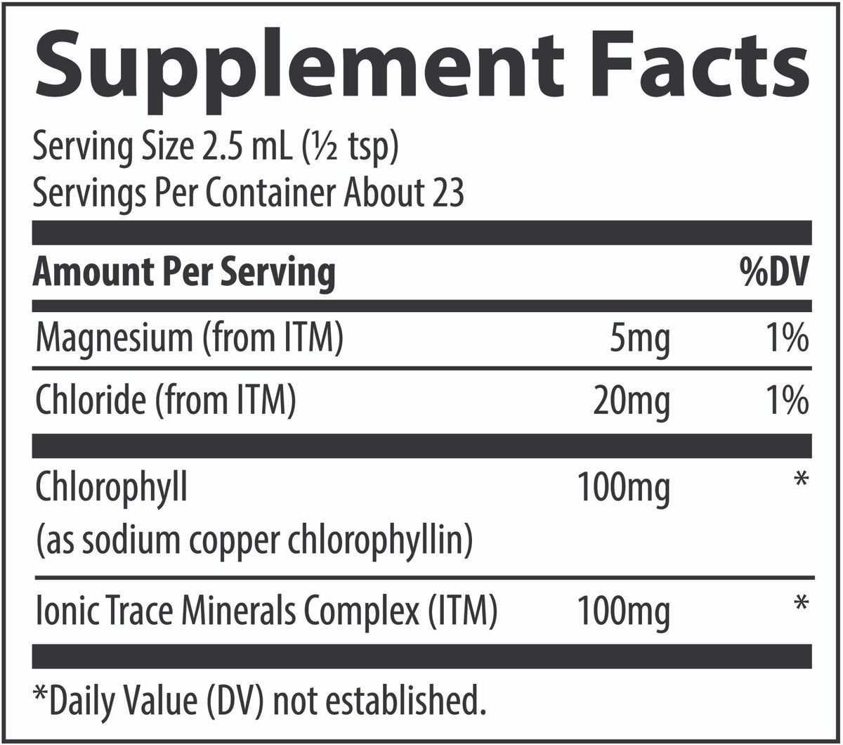 Trace Minerals Ionic Chlorophyll 2 oz Liquid