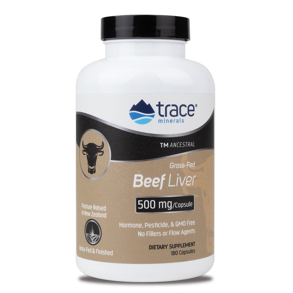 Trace Minerals Beef Liver 500 mg 180 Capsule