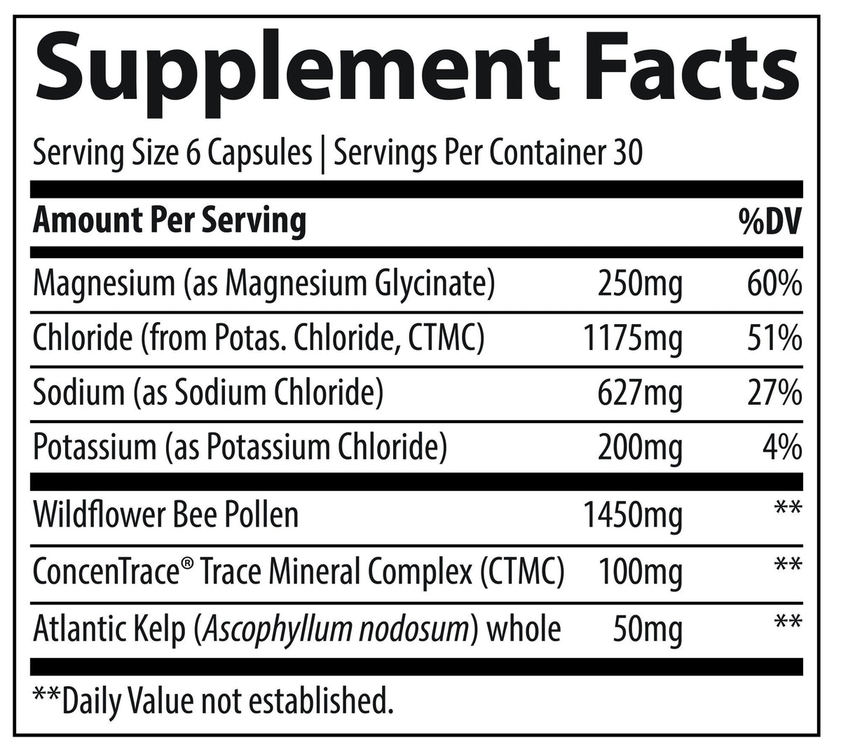 Trace Minerals TMAncestral-Wholefood Minerals-642mg 180 Capsule