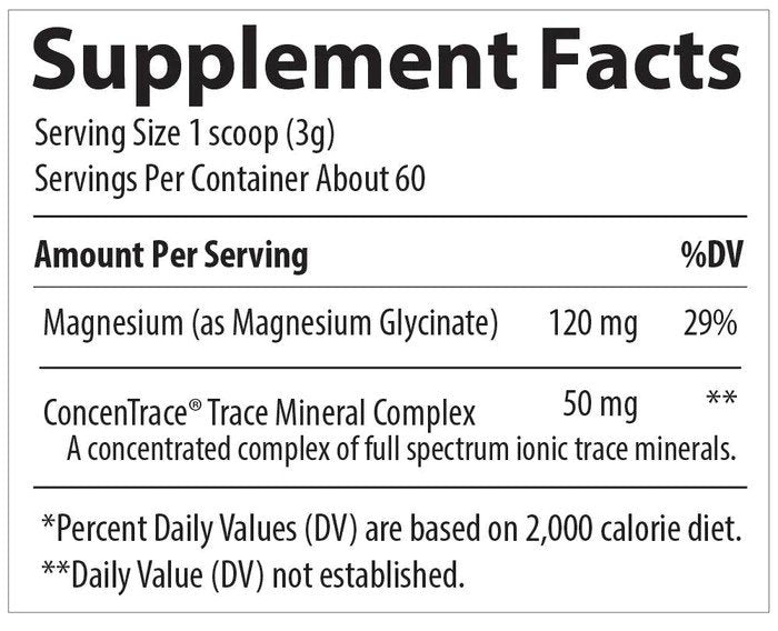 Trace Minerals Magnesium Glycinate Powder - Mixed Berry Lemonade 180 g Powder