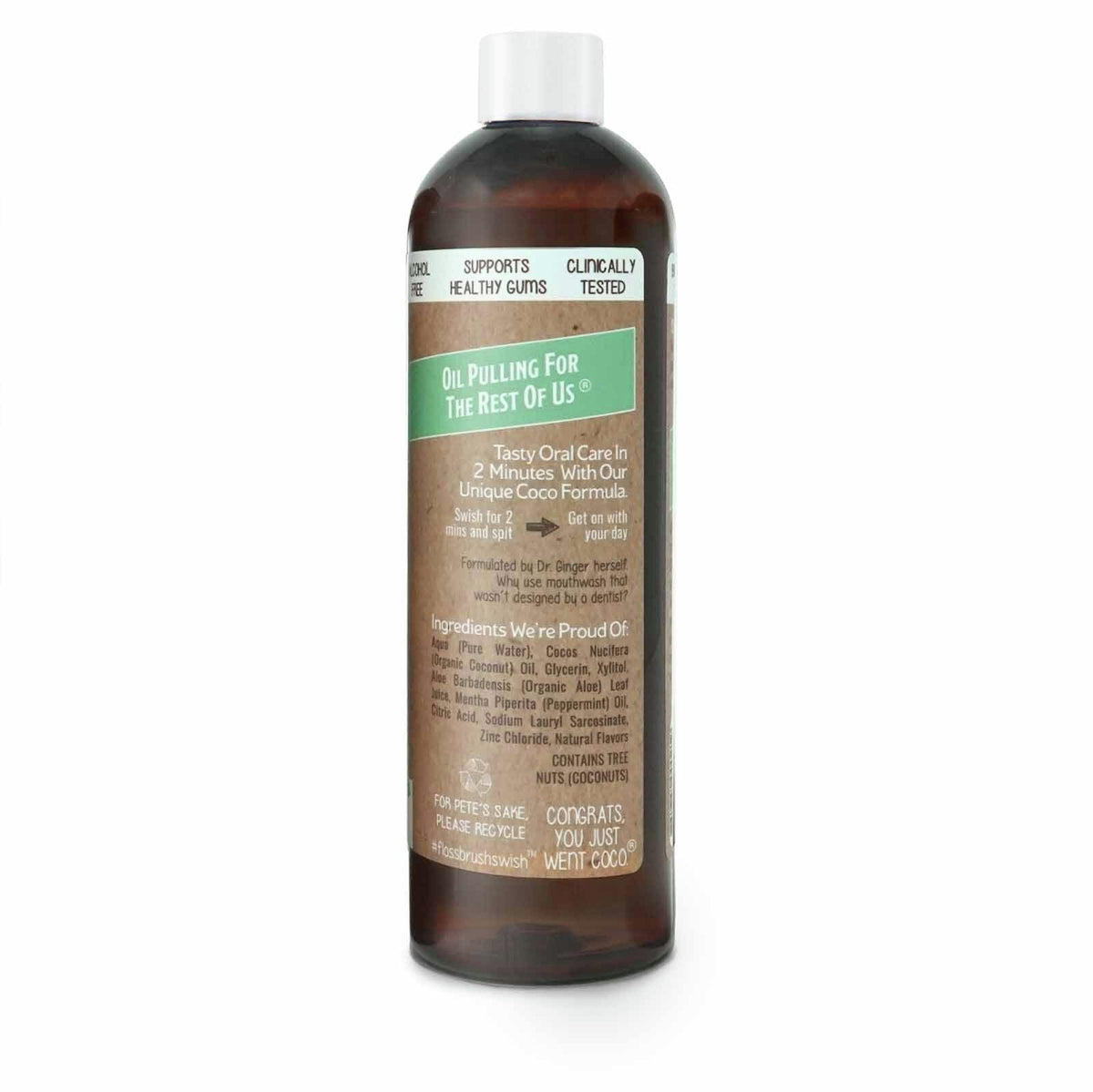 Dr Ginger's Coconut Oil Mouthwash 12 oz Liquid