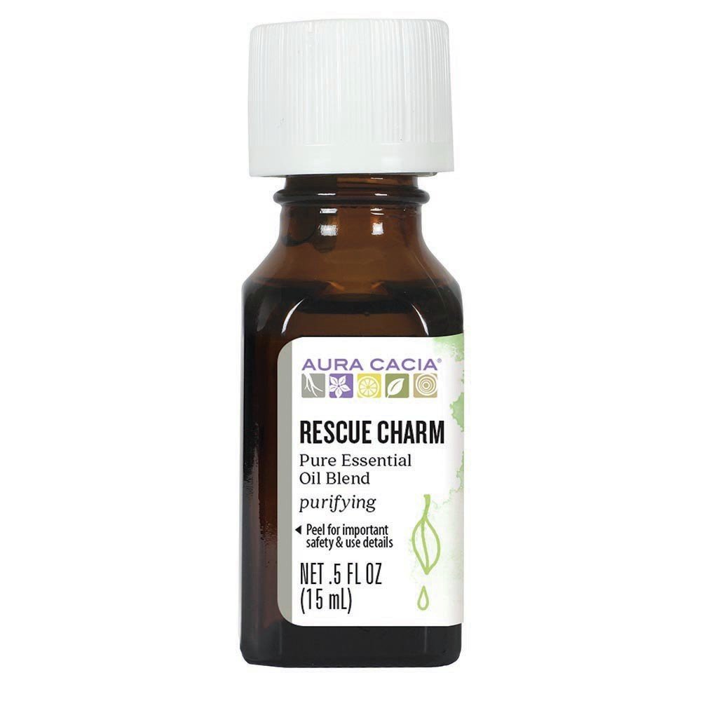 Aura Cacia Essential Solutions Rescue Charm .5 fl oz (15 mL) Oil