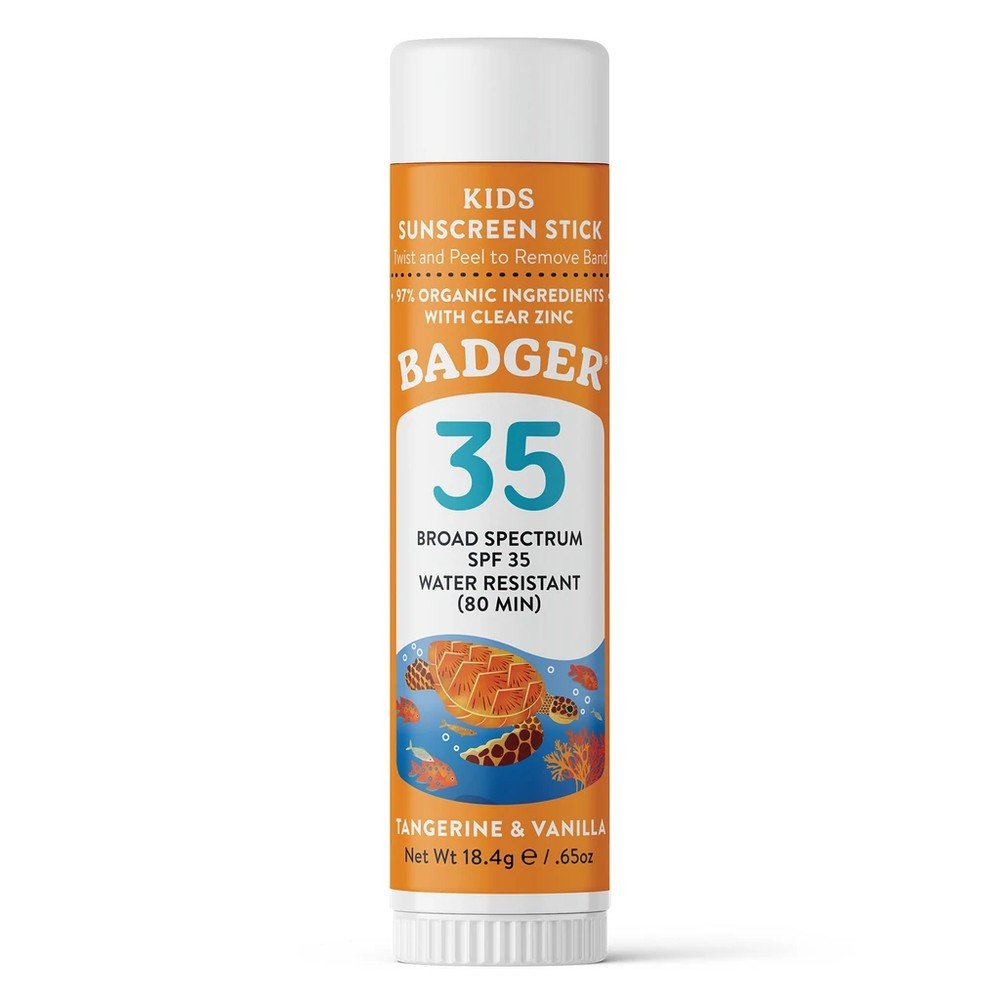 Badger SPF 35 Kids Clear Zinc Face Stick .65oz Stick
