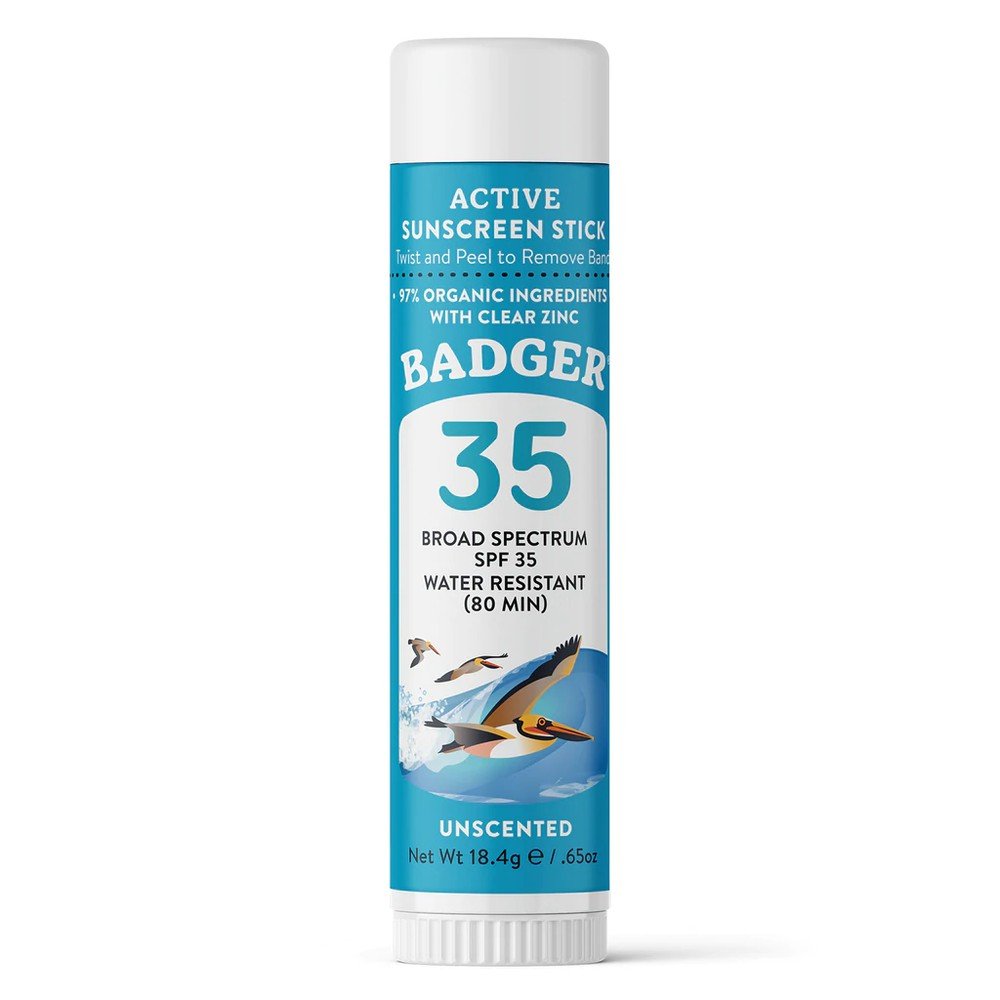 Badger SPF 35 Clear Zinc Sport Face Stick .65oz Stick