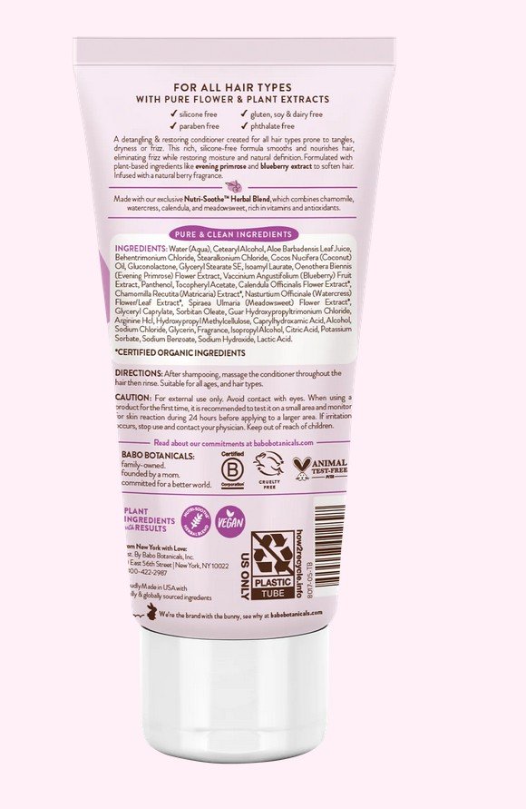 Babo Botanicals Smoothing Berry Primrose  Conditioner 6 oz Liquid