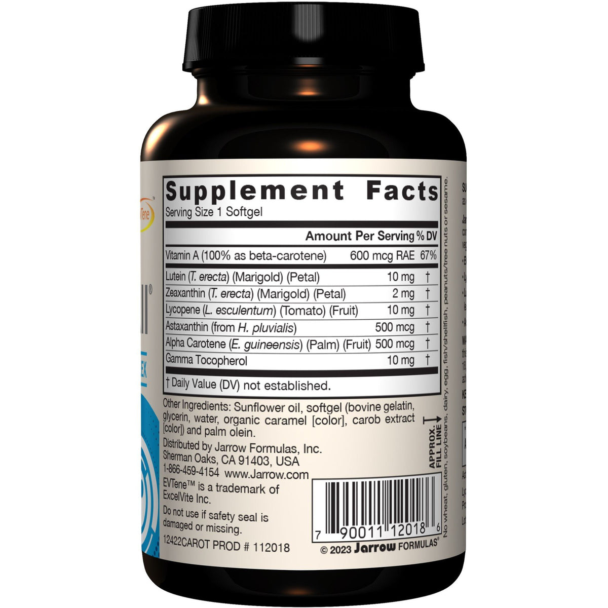 Jarrow Formulas CarotenAll 60 Softgel