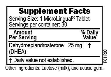 Superior Source DHEA 25 mg 30 Sublingual Tablet