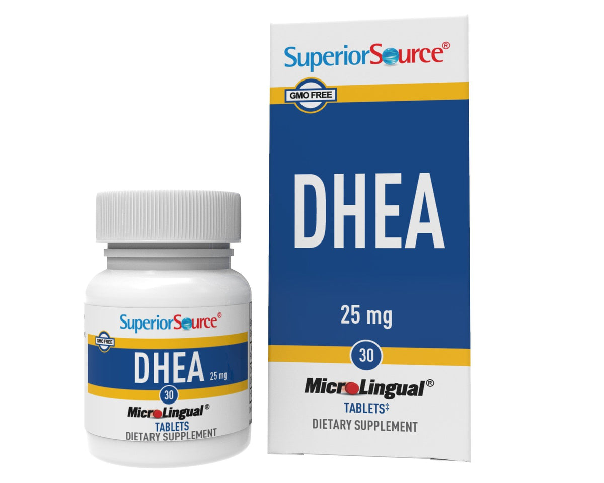 Superior Source DHEA 25 mg 30 Sublingual Tablet