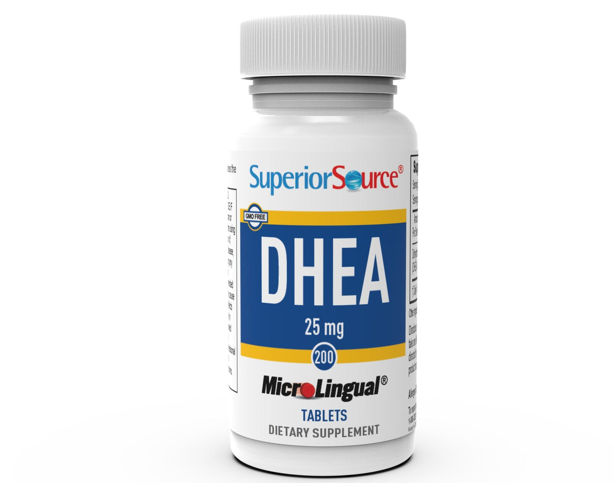 Superior Source DHEA 25 mg 200 Sublingual Tablet