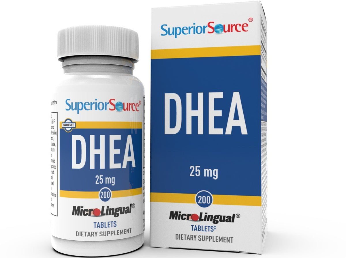 Superior Source DHEA 25 mg 200 Sublingual Tablet