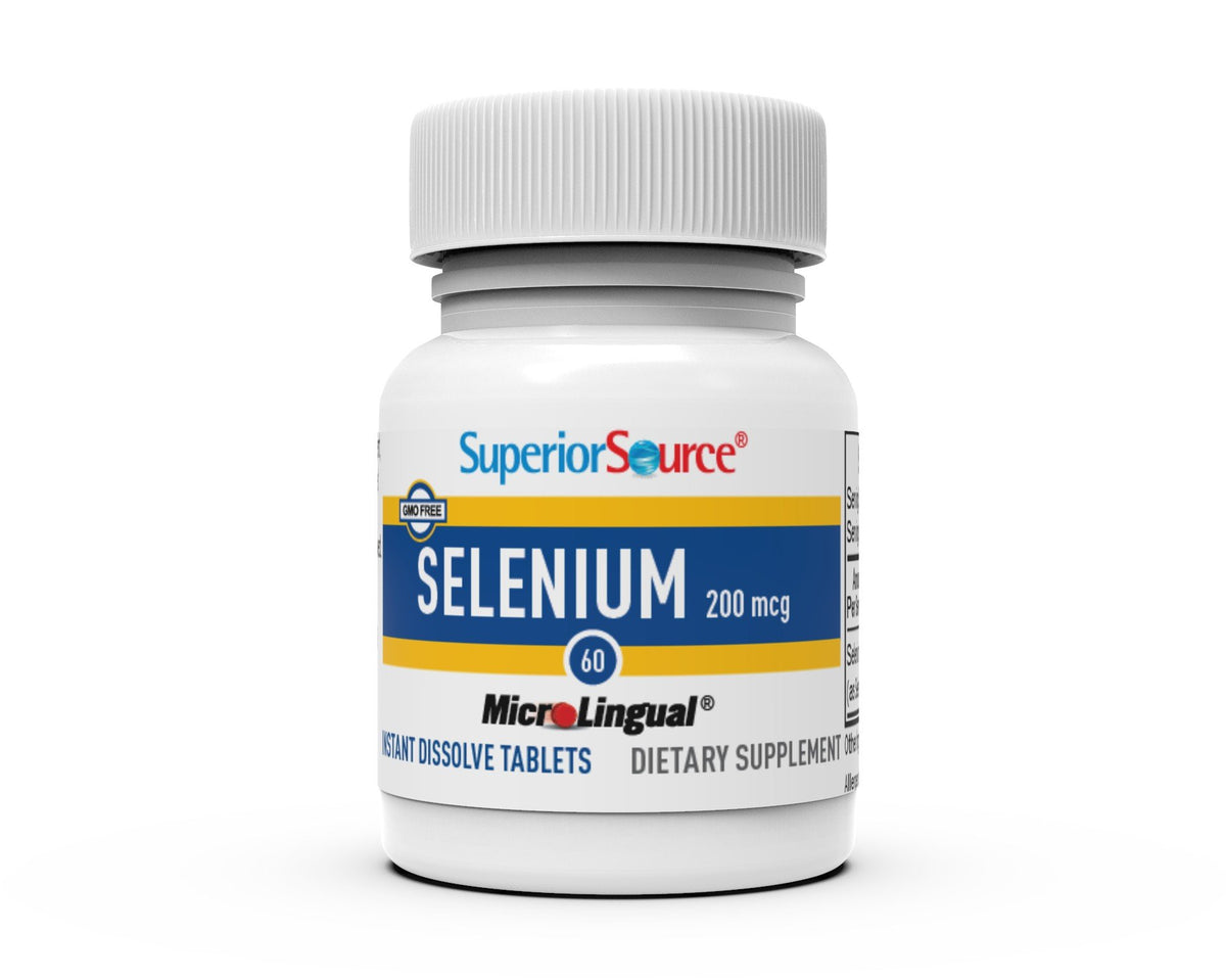 Superior Source Selenium 200mcg (from Selenomethionine 19.5mg) 60 Sublingual Tablet