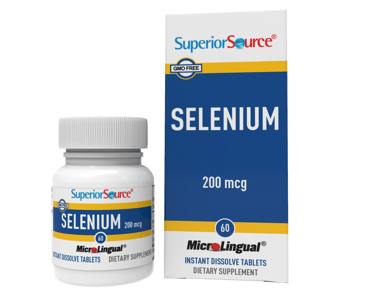 Superior Source Selenium 200mcg (from Selenomethionine 19.5mg) 60 Sublingual Tablet