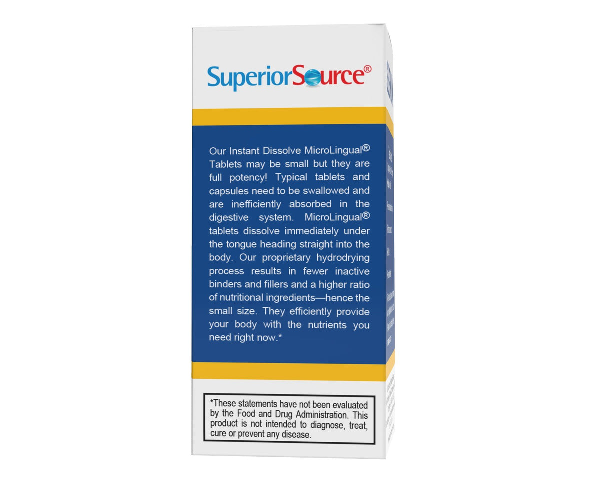 Superior Source Selenium 200mcg (from Selenomethionine 19.5mg) 60 Sublingual Tablet