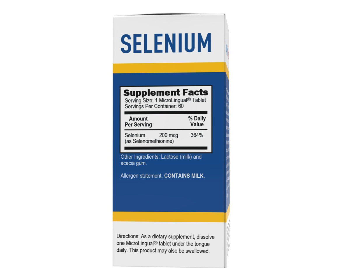 Superior Source Selenium 200mcg (from Selenomethionine 19.5mg) 60 Sublingual Tablet