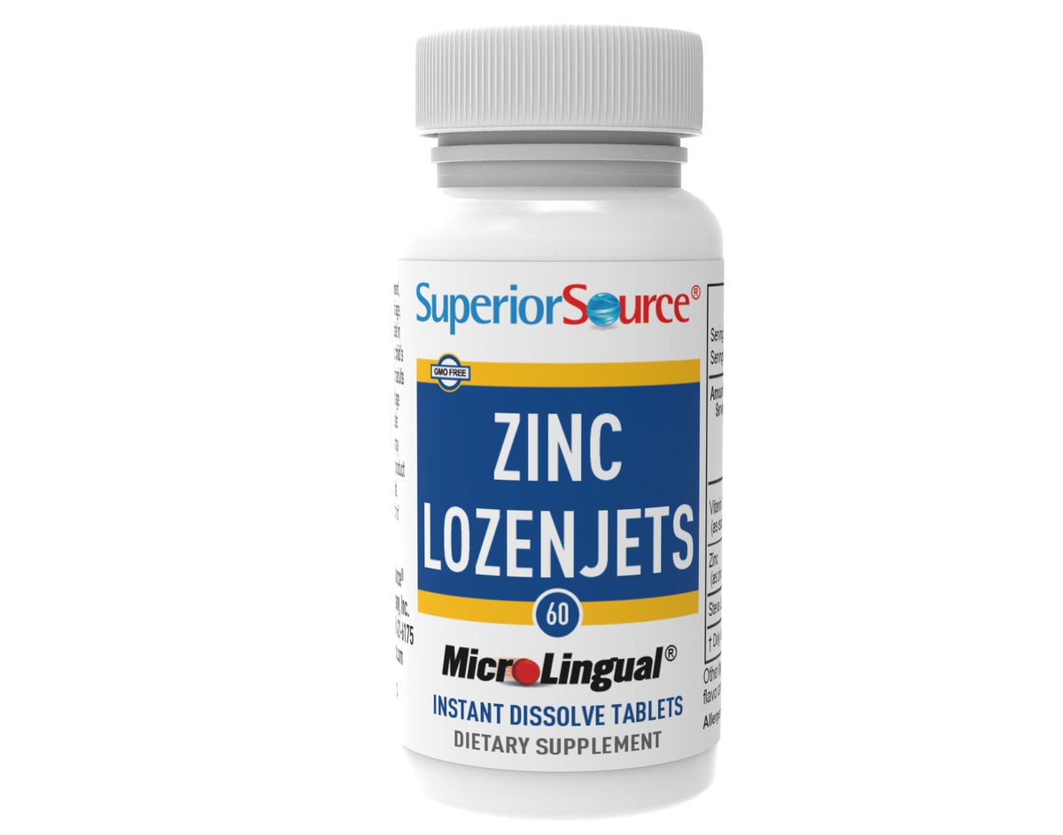 Superior Source Zinc Lozenjets 60 Sublingual Tablet