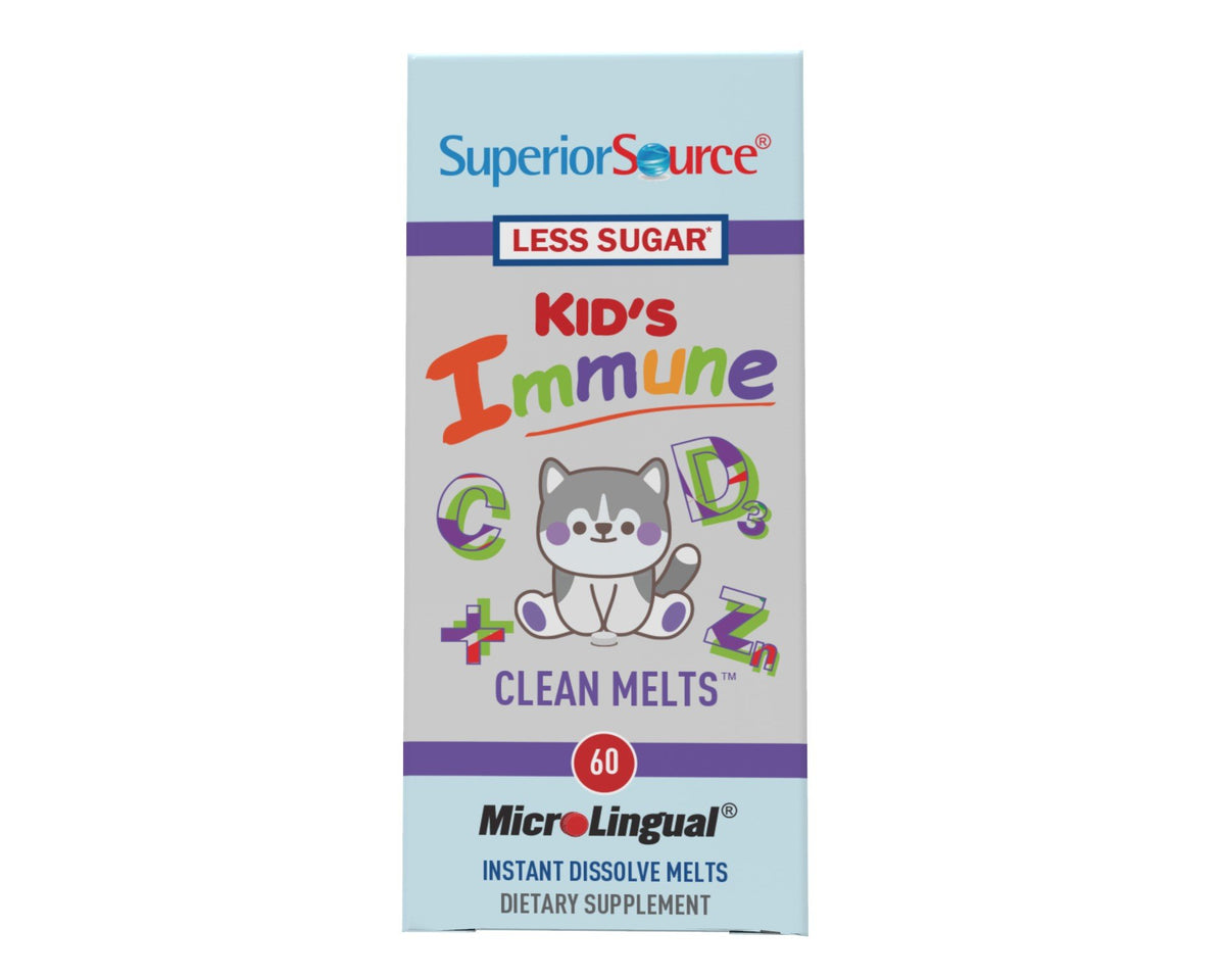 Superior Source Kid&#39;s Immune Clean Melts 60 Sublingual Tablet