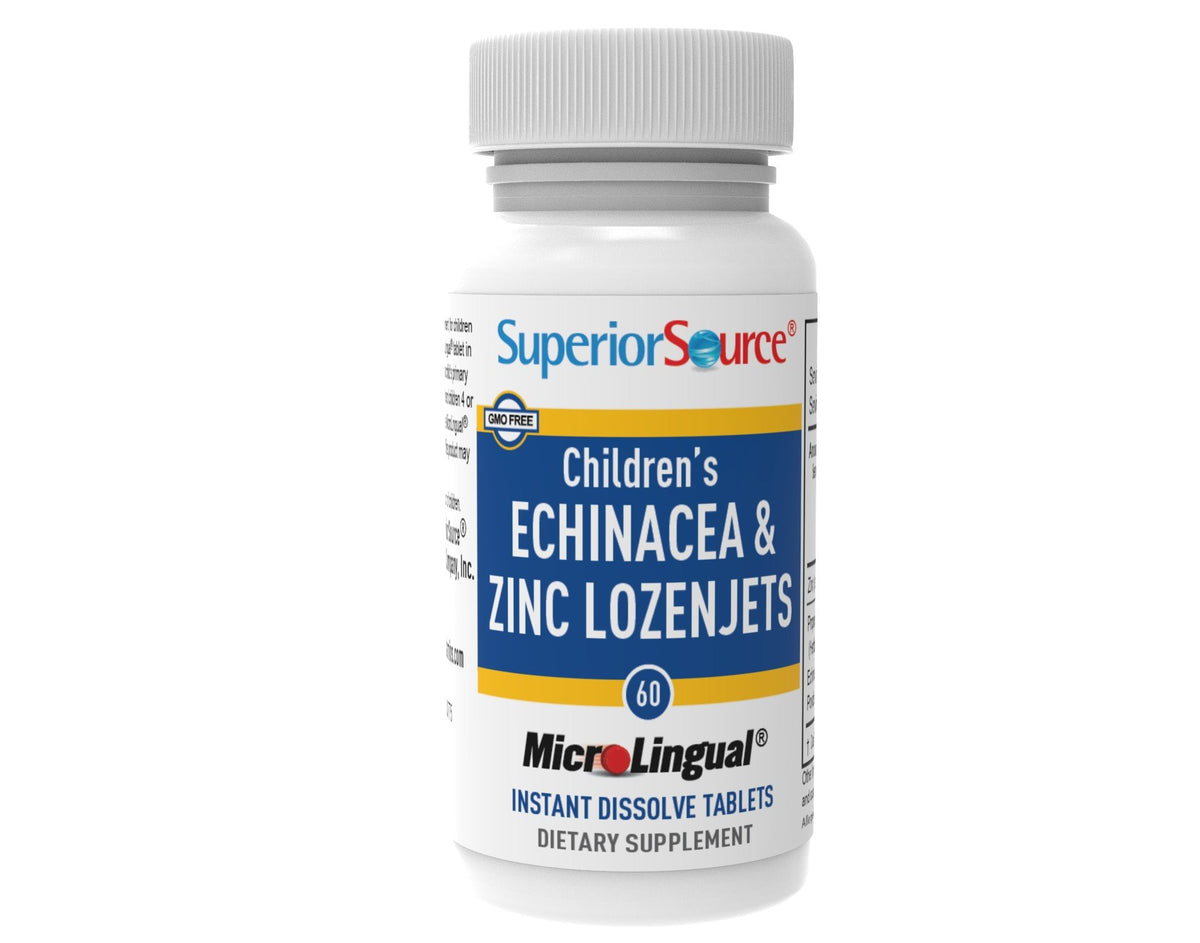 Superior Source Child Formula Echinacea and Zinc Lozenges 60 Sublingual Tablet