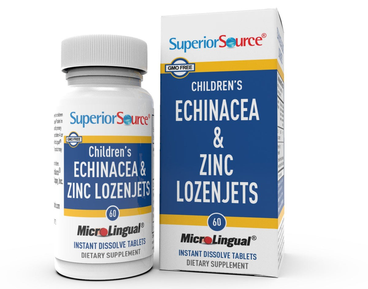 Superior Source Child Formula Echinacea and Zinc Lozenges 60 Sublingual Tablet