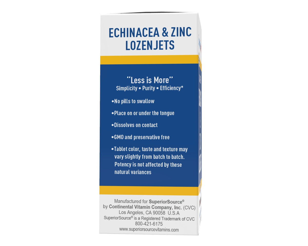 Superior Source Child Formula Echinacea and Zinc Lozenges 60 Sublingual Tablet