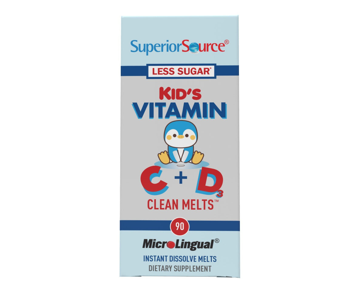 Superior Source Kid&#39;s C + D Clean Melts 90 Sublingual Tablet