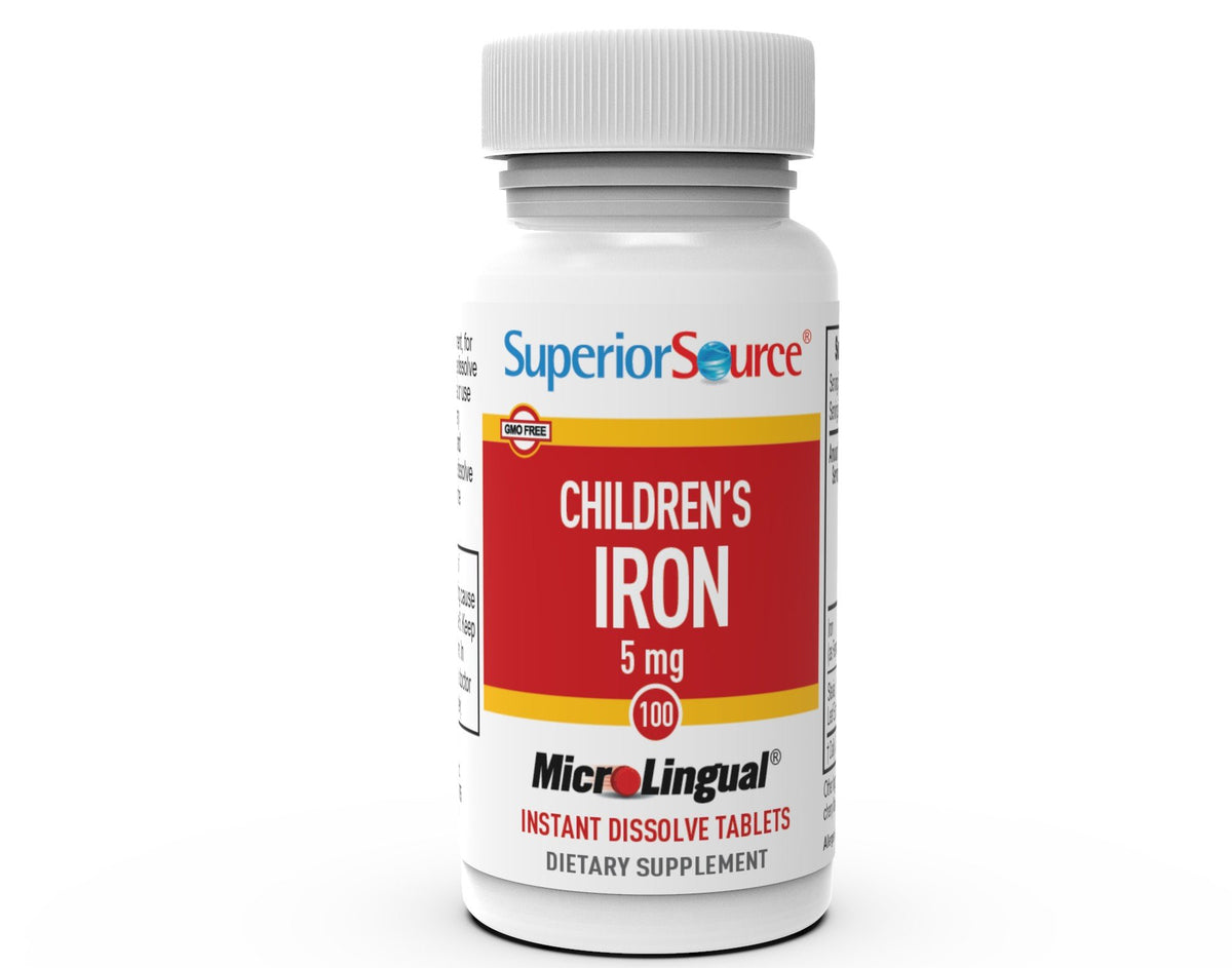 Superior Source Children&#39;s Iron, 5 mg 100 Sublingual Tablet