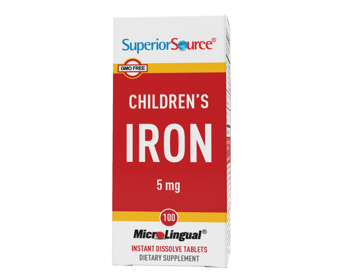 Superior Source Children's Iron, 5 mg 100 Sublingual Tablet