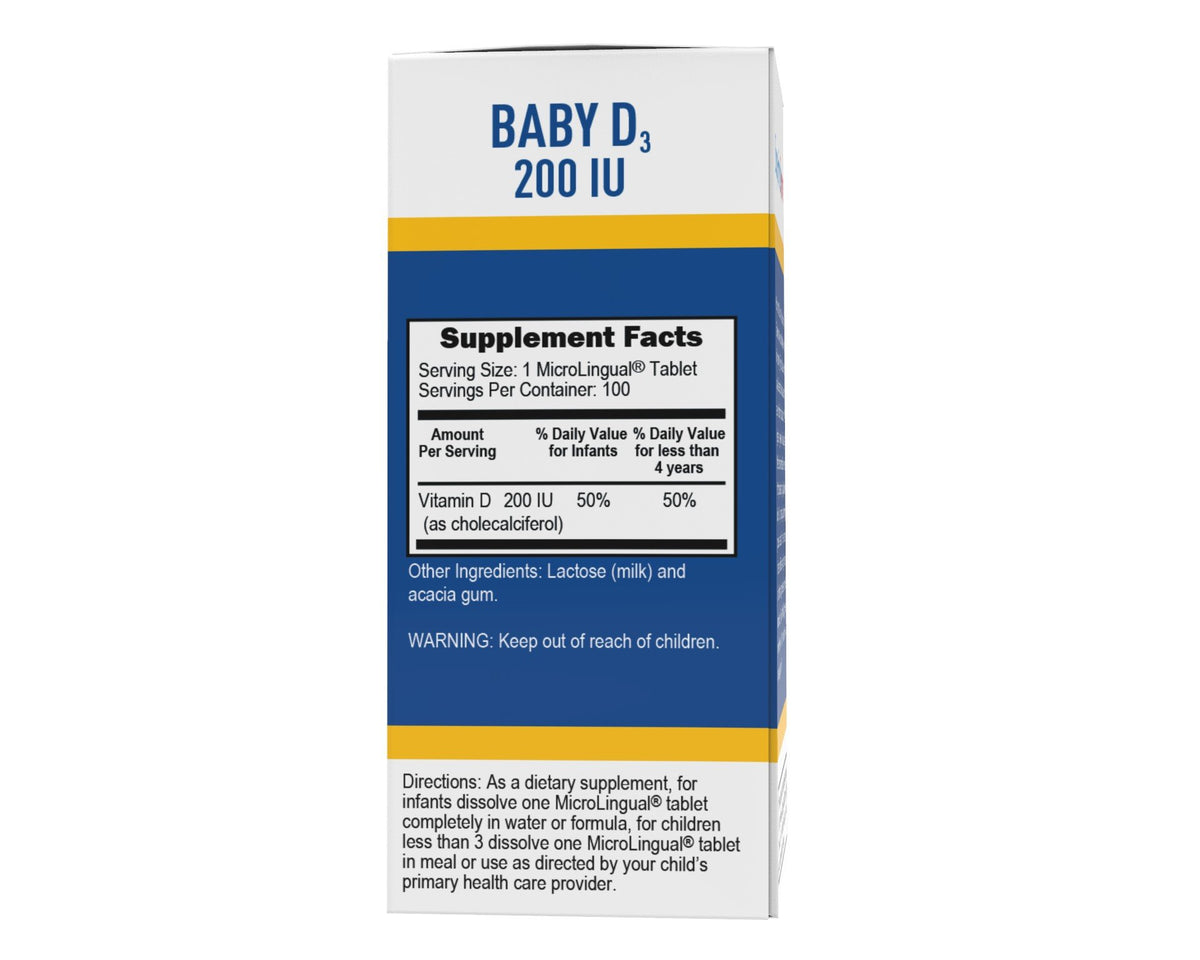 Superior Source Baby D Infant Formula 100 Sublingual Tablet