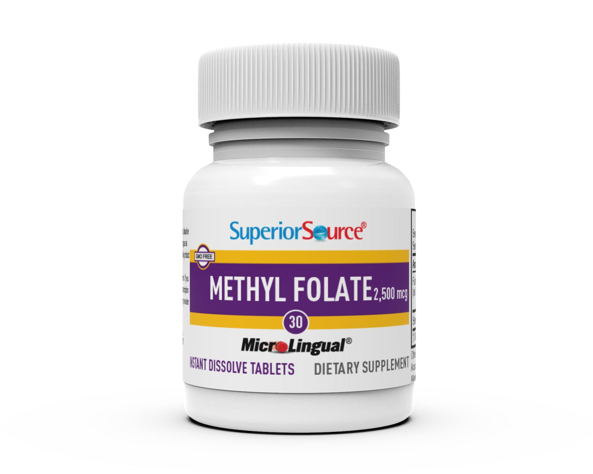 Superior Source Methylfolate 2500 mcg 30 Sublingual Tablet