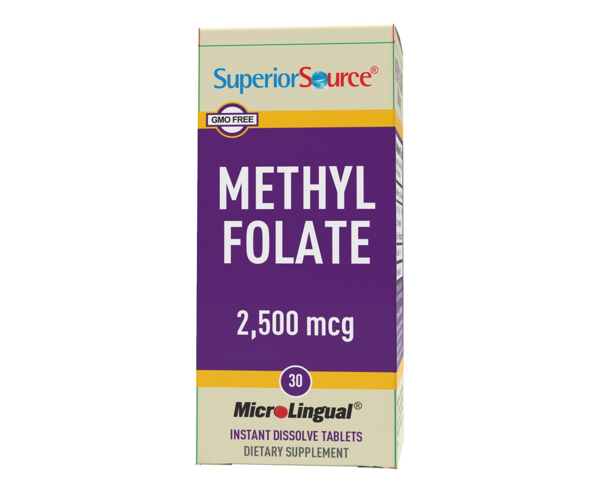 Superior Source Methylfolate 2500 mcg 30 Sublingual Tablet