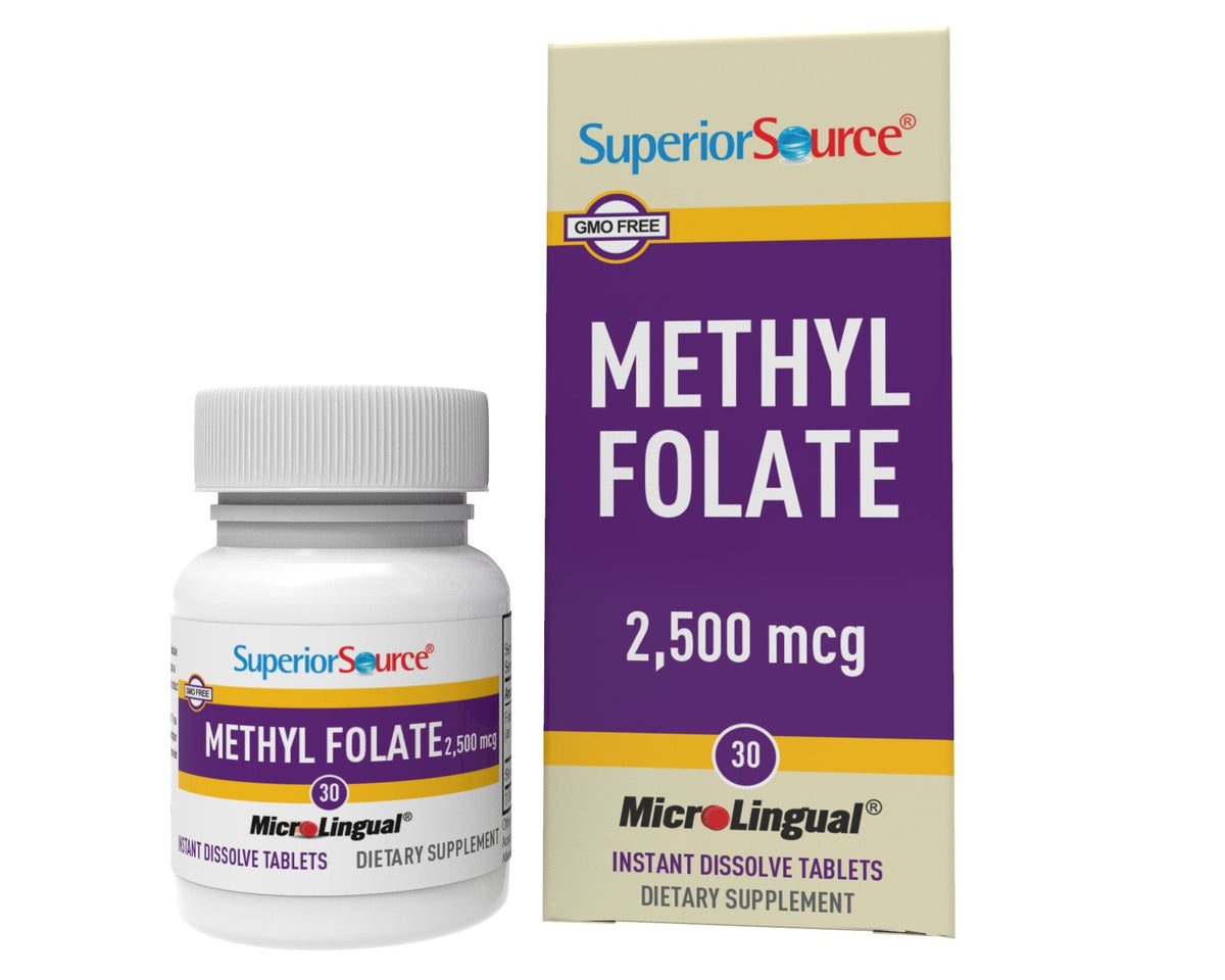 Superior Source Methylfolate 2500 mcg 30 Sublingual Tablet