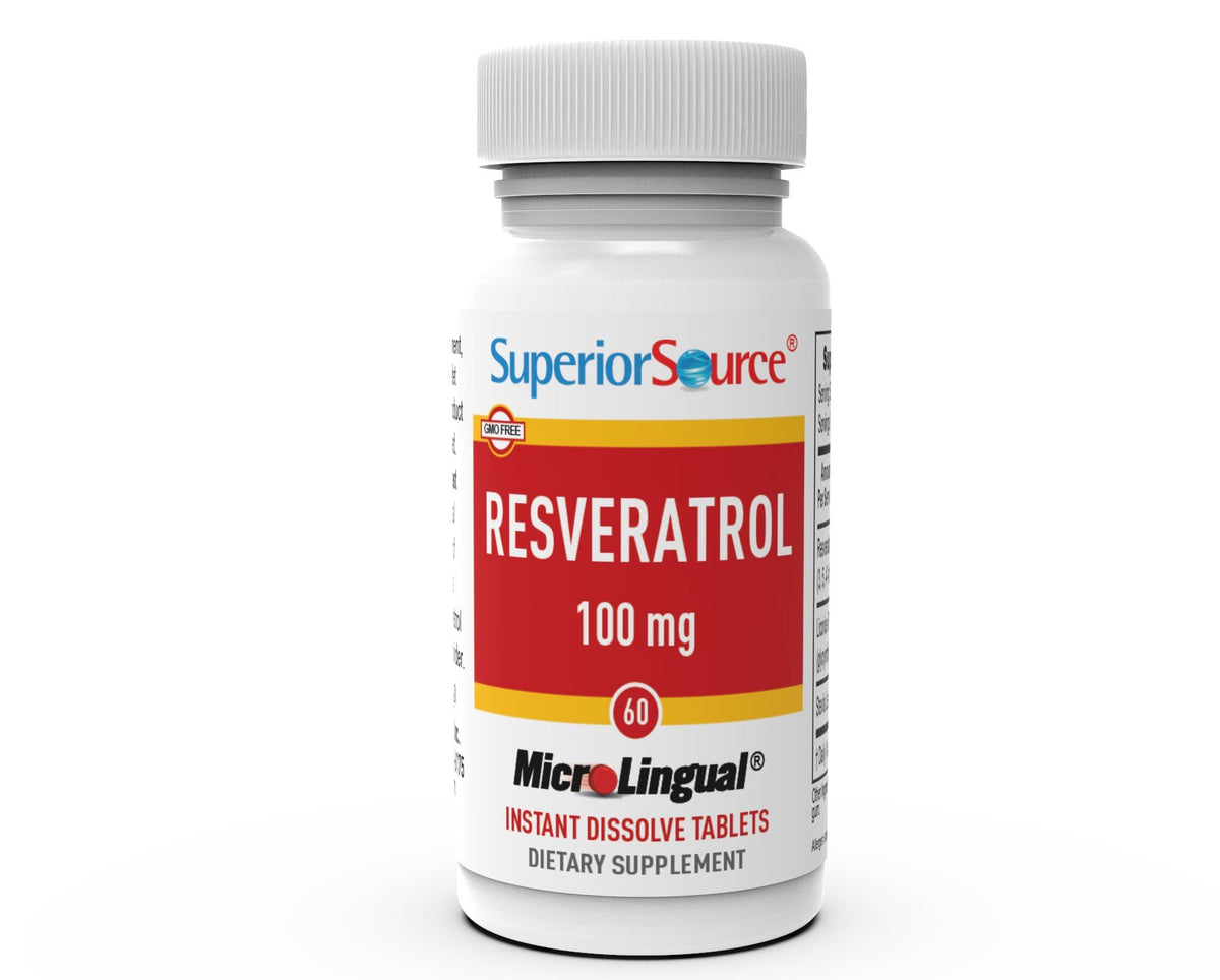 Superior Source Resveratrol 100 mg 60 Sublingual Tablet