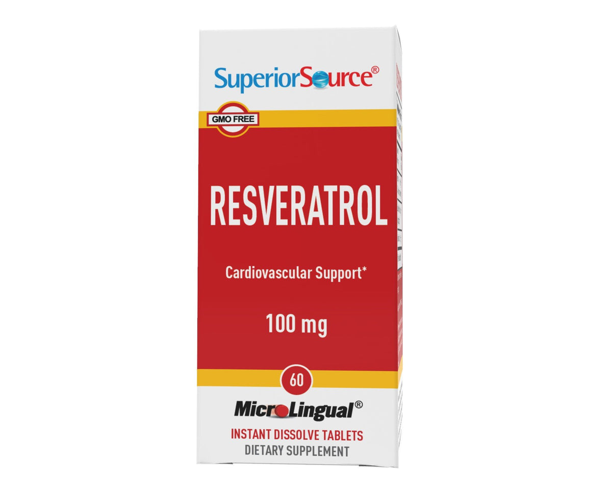 Superior Source Resveratrol 100 mg 60 Sublingual Tablet