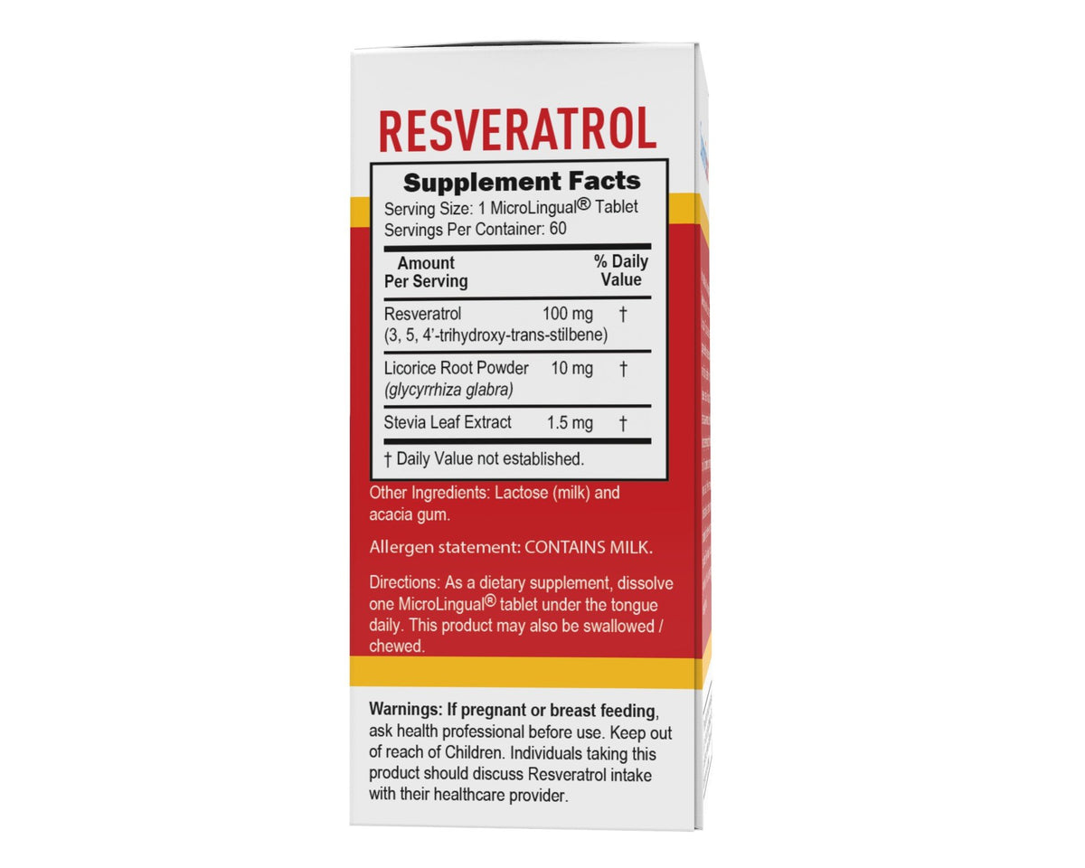 Superior Source Resveratrol 100 mg 60 Sublingual Tablet