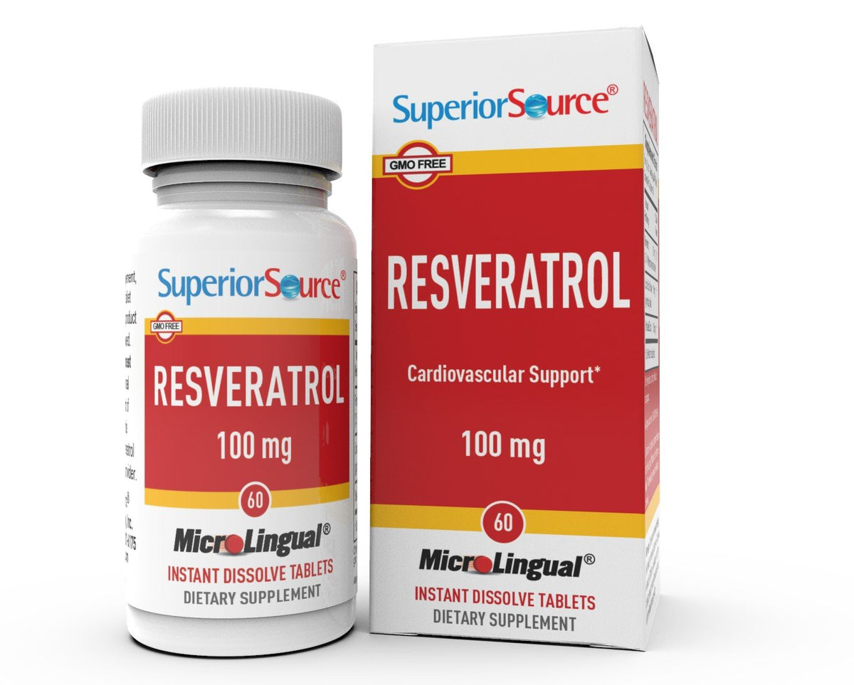 Superior Source Resveratrol 100 mg 60 Sublingual Tablet