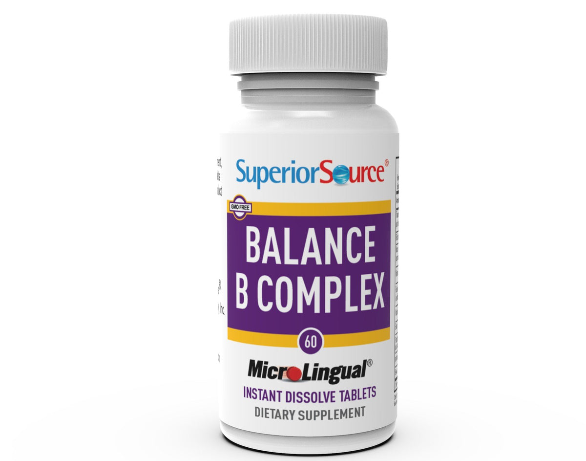 Superior Source Balance B Complex w/Extra Folic Acid &amp; Biotin 60 Sublingual Tablet