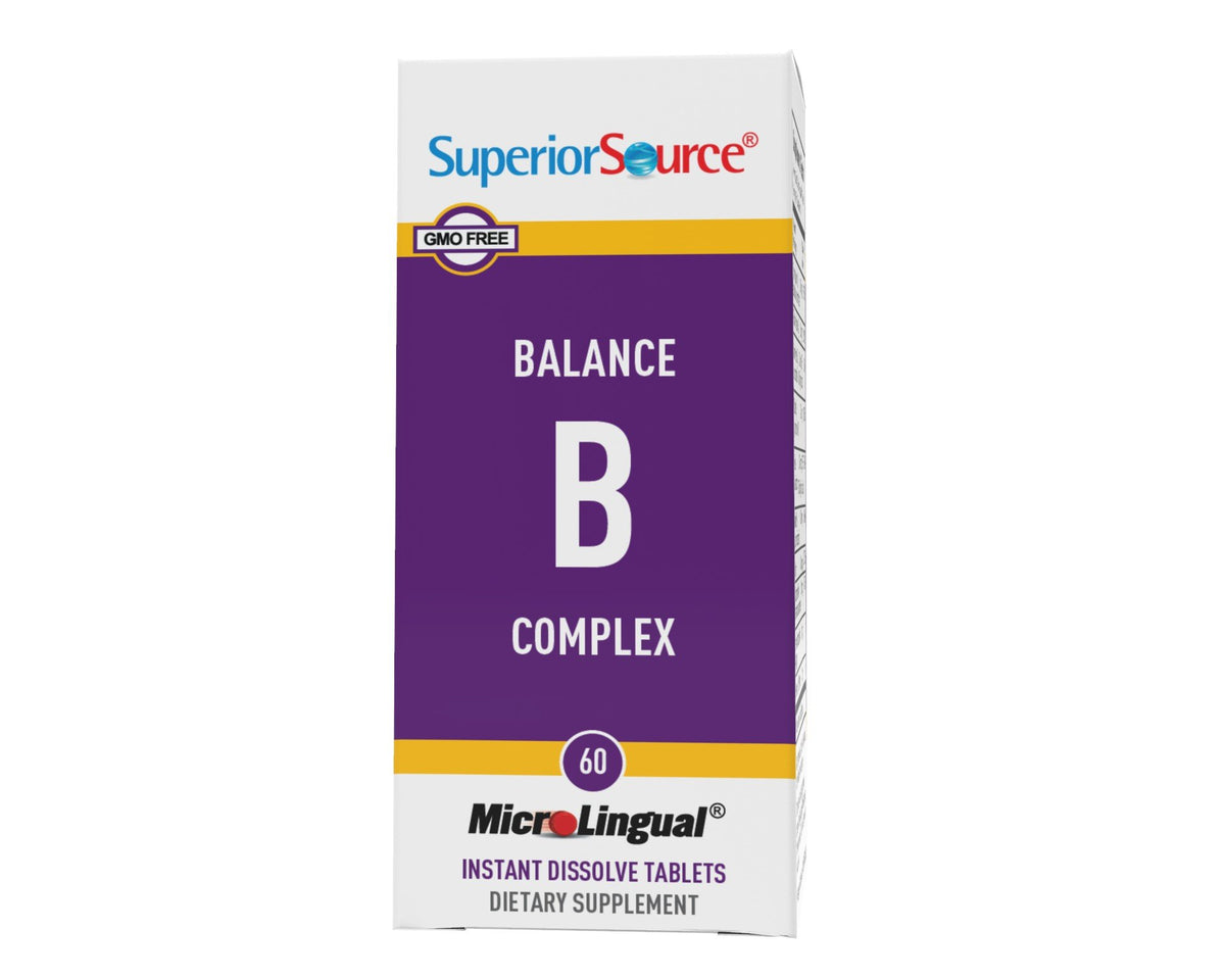 Superior Source Balance B Complex w/Extra Folic Acid & Biotin 60 Sublingual Tablet