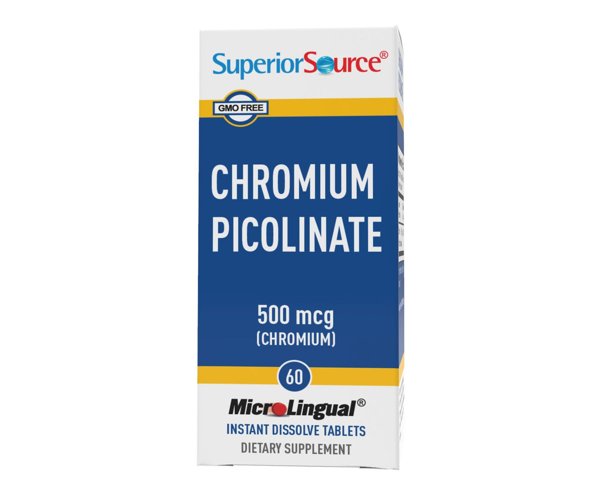 Superior Source Chromium 500 mcg. (Chromium Picolinate) 60 Sublingual Tablet