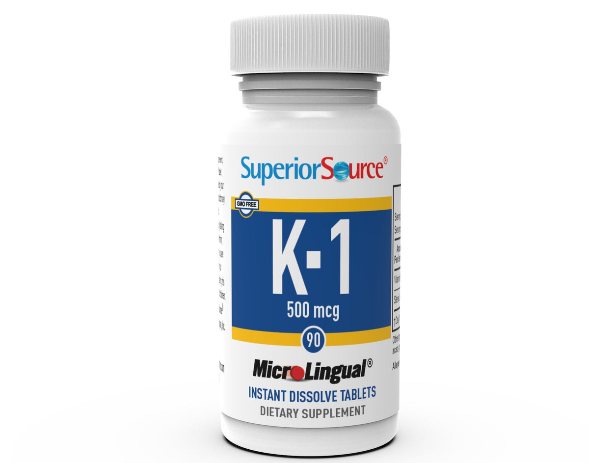 Superior Source Vitamin K1 500 mcg 90 Sublingual Tablet