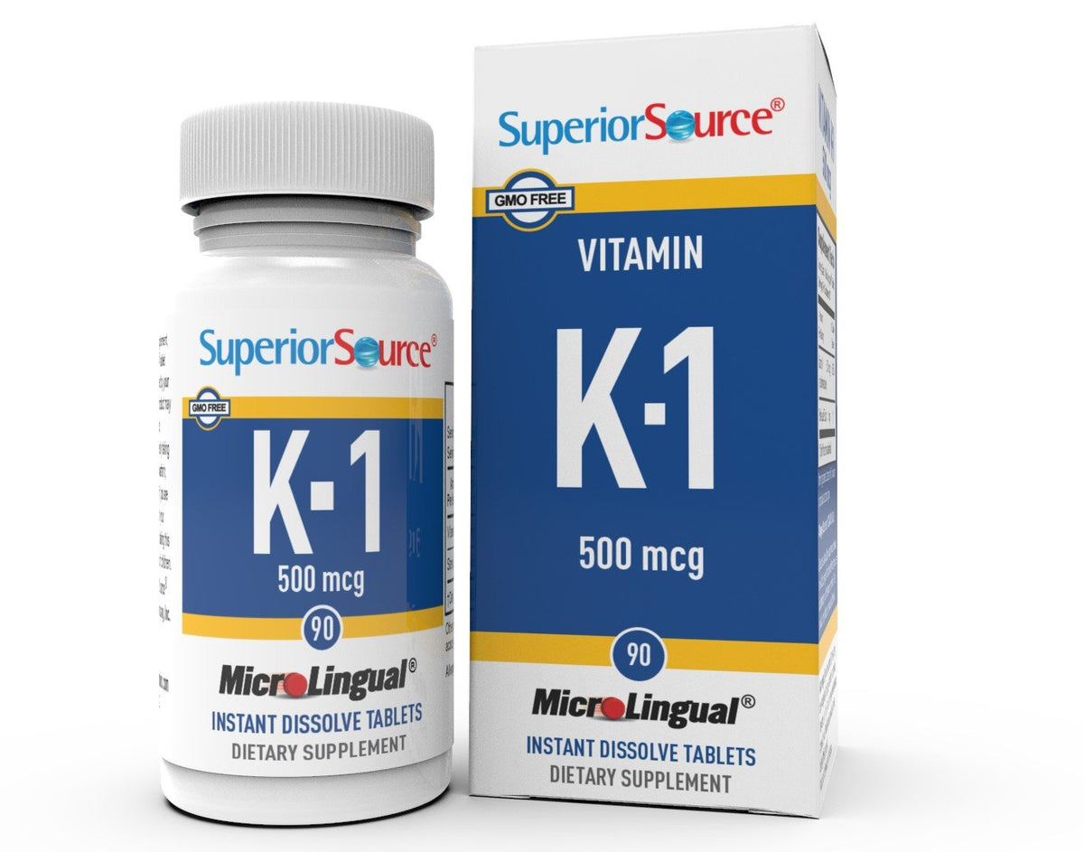 Superior Source Vitamin K1 500 mcg 90 Sublingual Tablet