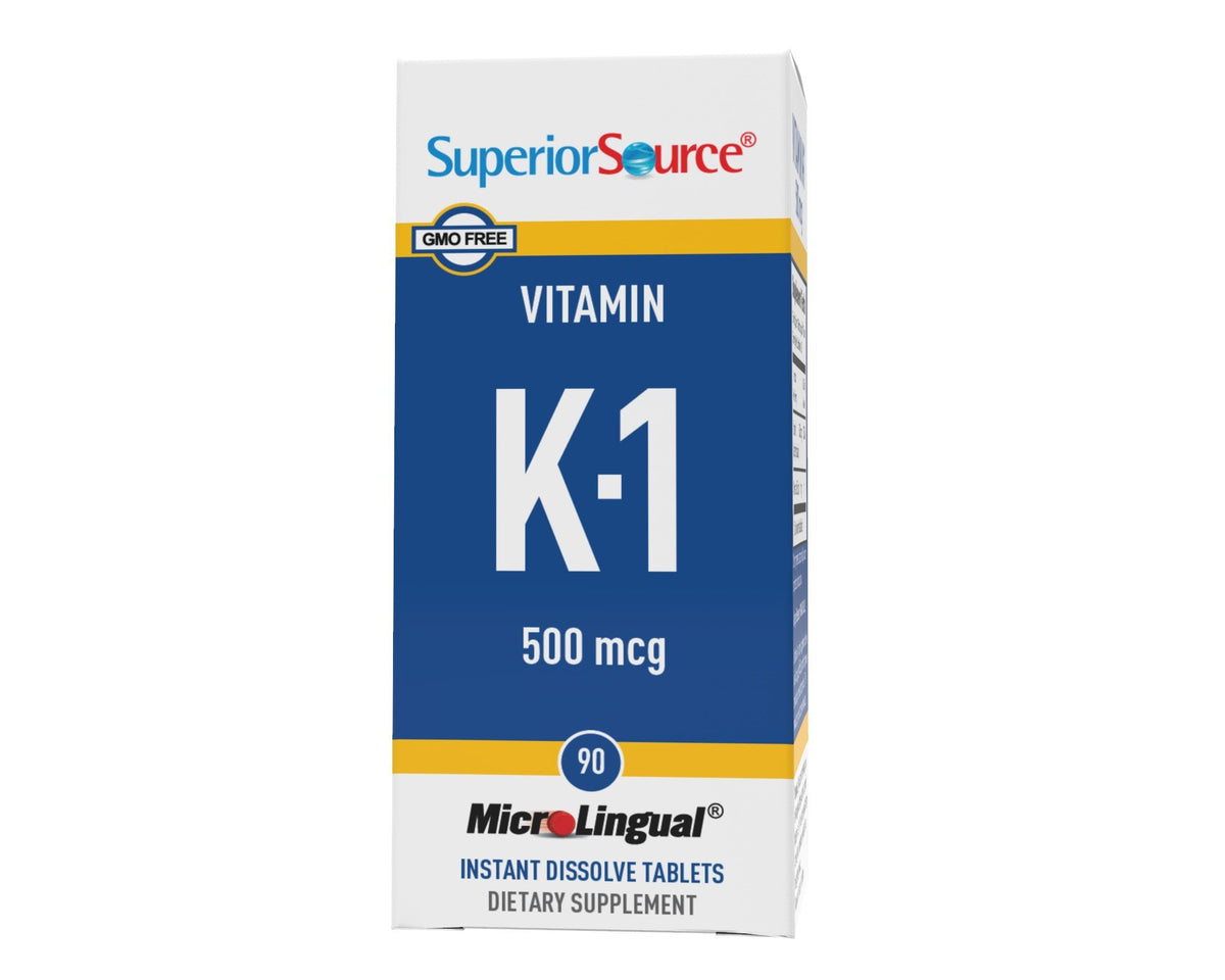 Superior Source Vitamin K1 500 mcg 90 Sublingual Tablet