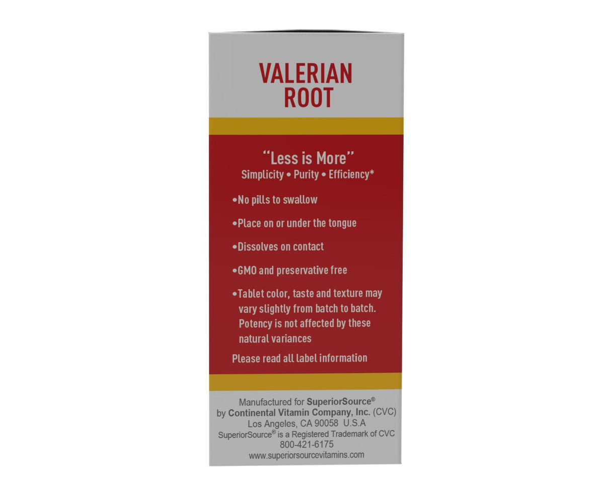 Superior Source Valerian Extract 100 Sublingual Tablet