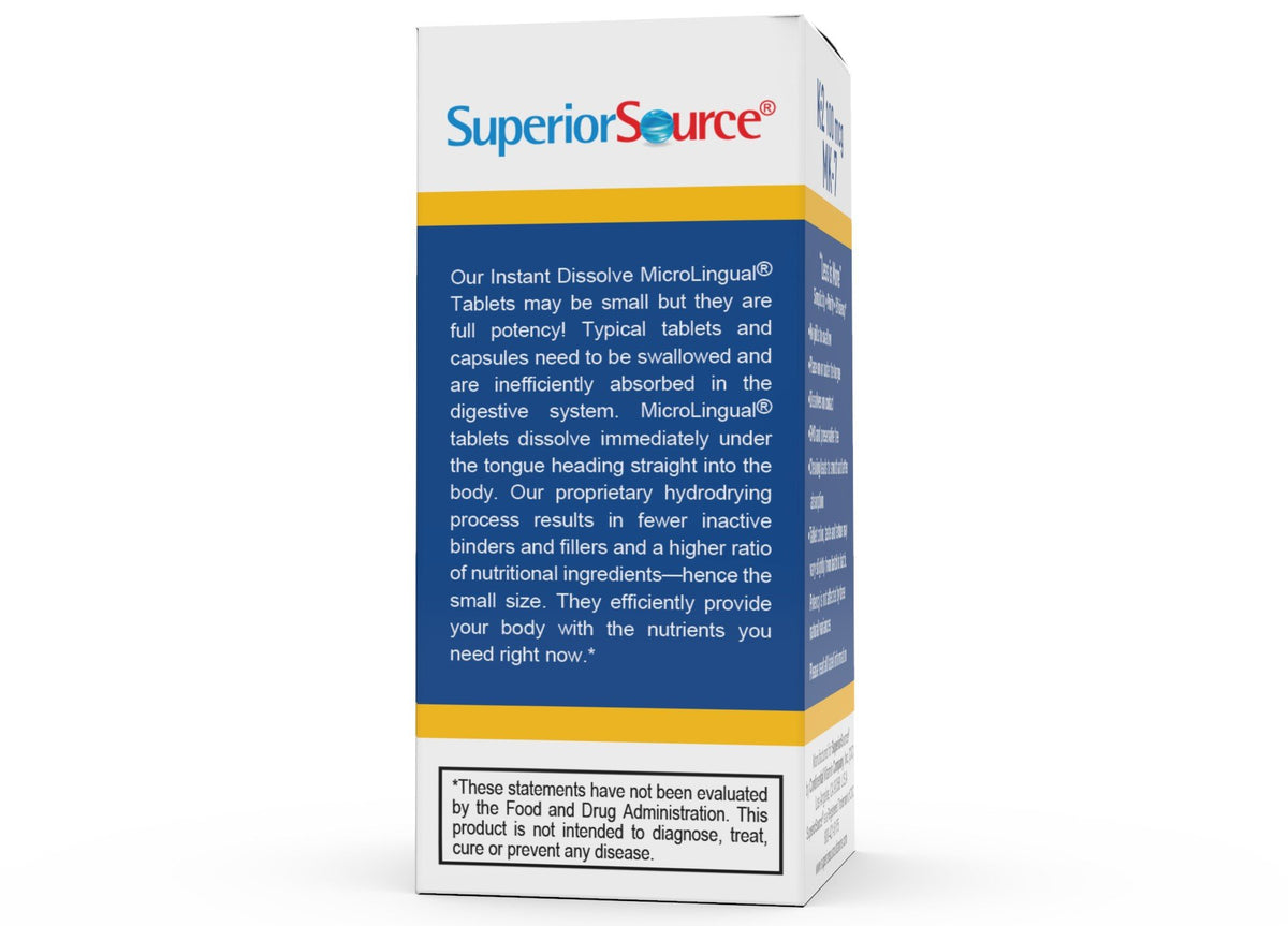 Superior Source Vitamin K2 100 mcg MK7 60 Sublingual Tablet